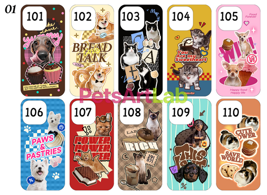 Custom Pet Portrait Phone Case | Personalized Dog Cat Photo Cover for iPhone13/14/15/16/17