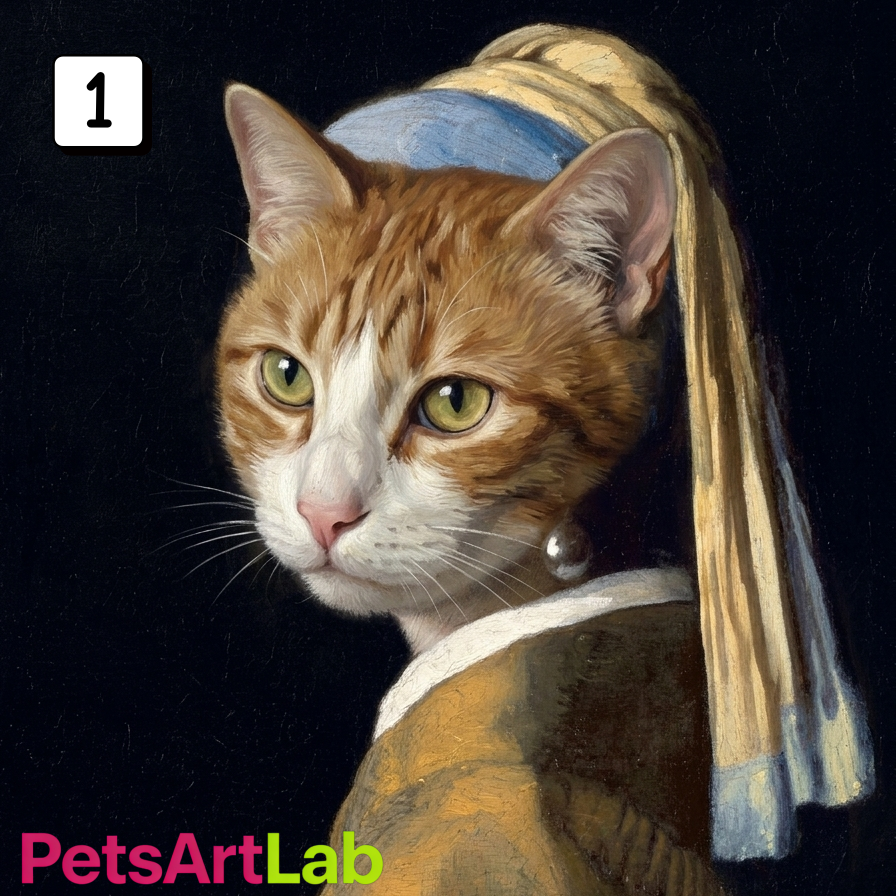 Handmade Custom Pet Portrait Oil Painting - Capture Your Furry Friend’s Personality, Premium Canvas Art for Living Room/Bedroom