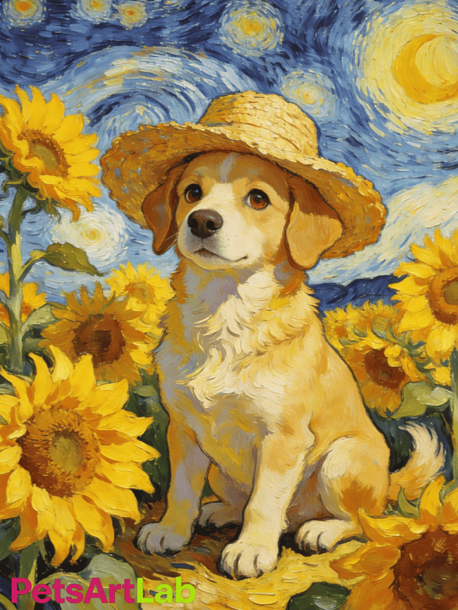 Handmade Custom Pet Portrait Oil Painting - Capture Your Furry Friend’s Personality, Premium Canvas Art for Living Room/Bedroom