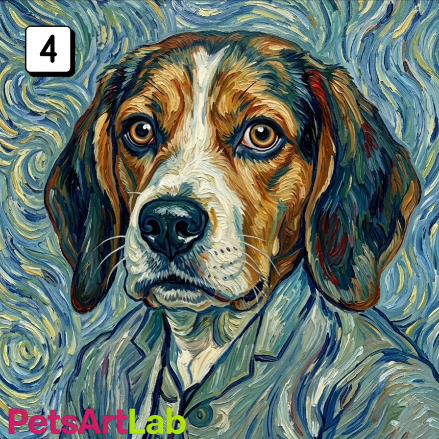 Handmade Custom Pet Portrait Oil Painting - Capture Your Furry Friend’s Personality, Premium Canvas Art for Living Room/Bedroom