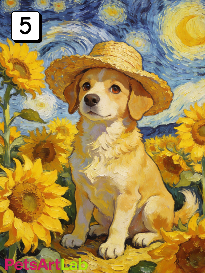 Handmade Custom Pet Portrait Oil Painting - Capture Your Furry Friend’s Personality, Premium Canvas Art for Living Room/Bedroom